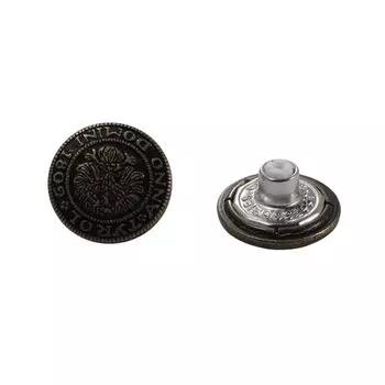 64342 Пуговица джинс. д-20мм, 'Герб', латунь ГР