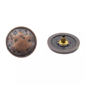 64363 Кнопка 5/22мм, темная медь ГР