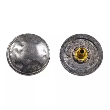 64364 Кнопка 5/22мм, черный никель ГР