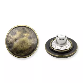 64373 Пуговица джинс. д-20мм,, латунь ГР