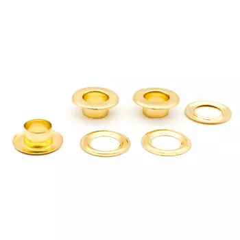 64707 Люверс д-8мм плоский, золото ГР