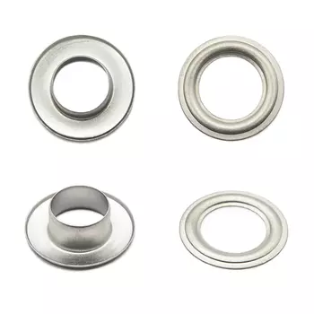 64721 Люверс д-9,5мм сер. плоский