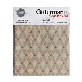 649100 Ткань коллекция 'Pemberly', 48х50см, 100% хлопок Гутерманн (854)