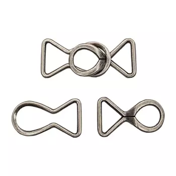 64936 Застежка 15мм т. сер.