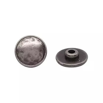 64985 Хольнитен джинс.д-12мм т.сереб. мет.'мятый' ГР