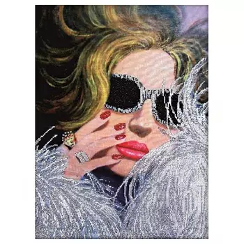 65014 Набор для вышивания бисером Astrea 'Светская львица' 28х40см