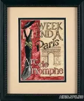 65049-DMS Набор для вышивания Dimensions 'Уикэнд в Париже' 13x18см