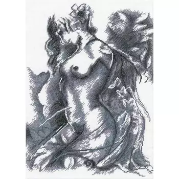 655 Набор для вышивания Hobby&amp;Pro 'Обнаженная' 21*31см