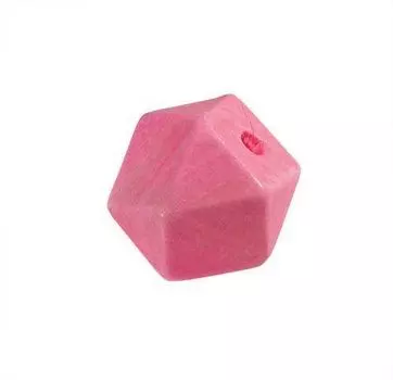 66105003 Бусины деревянные Куб, розовый Glorex