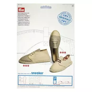 661421 Видеоинструкция и выкройки для эспадрилей SNEAKER Prym