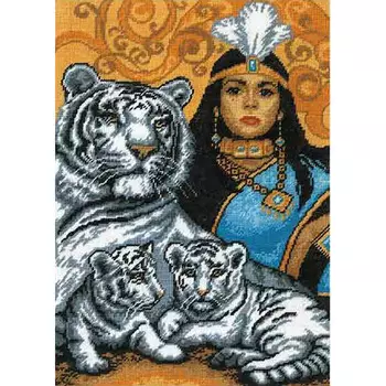 661 Набор для вышивания Hobby&amp;Pro 'Тигрица', 21*31 см