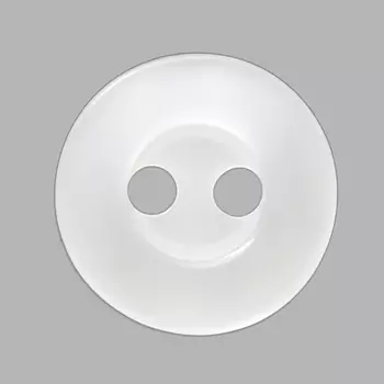 6622-0127A Пуговица 18L 2 пр. (белый)