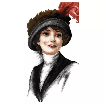 664 Набор для вышивания Hobby&amp;Pro 'Элегантность', 19*34 см