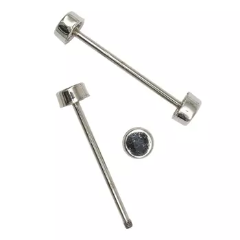 66781 Шпилька для сумки мет L-40мм/10мм с 'таблеткой' d-10мм, никель ГР