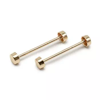 66782 Шпилька для сумки зол.мет L-40мм/10мм с 'таблеткой' d-10мм