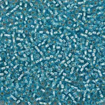 (67000) 331-19001-10/0 Бисер прозрачный с серебр. центром 10/0, круг.отв., 20гр Preciosa