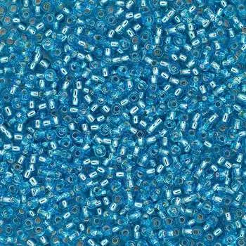 (67010С) 331-19001-10/0 Бисер прозрачный с серебр. центром 10/0, круг.отв., 20гр Preciosa