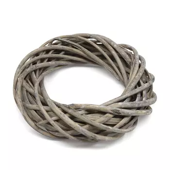 67026062 Венок из ивовых прутьев, серый, d 20см Glorex