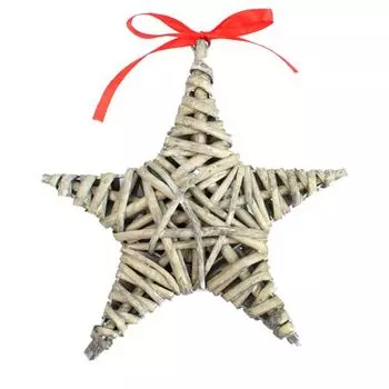 67026073 Звезда из ивовых прутьев, серый, d 20см Glorex