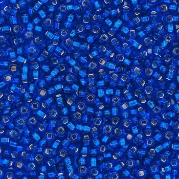 (67300) 331-19001-10/0 Бисер прозрачный с сереб. центр. 10/0, круг.отв., 20гр Preciosa