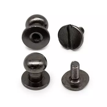 67896 Винт кобурный d-7,5мм мет., черный никель ГР