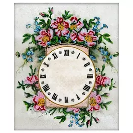 68000 Набор для вышивания бисером Astrea 'Часы-Винтаж' 30х40см