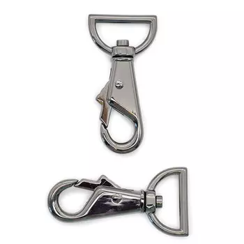 6825 Карабин 25*62мм, черный никель ГР