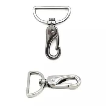 6834 Карабин 38*64мм, черный никель ГР