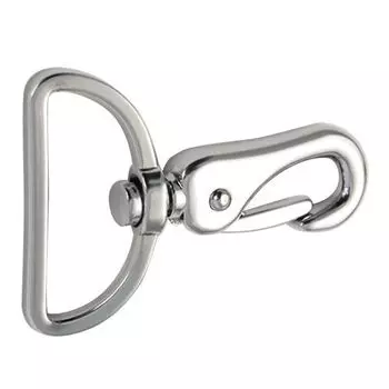 6835 Карабин 38*64мм, серебро ГР