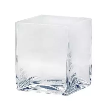 68604602 Подсвечник стеклянный квадратный, диам. 5см Glorex