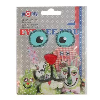 68619513 Аппликация приутюживаемая для игрушки EYE SEE YOU Лицо Bobby Glorex