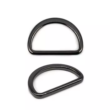 6887 Полукольцо 30мм, черный никель ГР