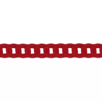 6904 Тесьма эластичная отделочная 16мм*30м (021 малиновый)