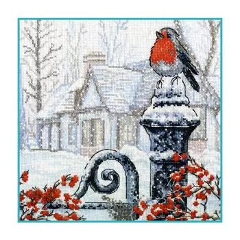 693 Набор для вышивания 'Овен' 'Рождественское утро', 25*25 см