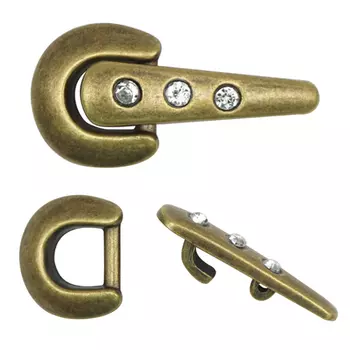 6942 Украшение-застежка лат. со стразами