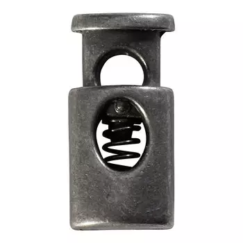 6945 Зажим 'Цилиндр' d=4,5мм, 20*10мм, мет. цв.т.серебро