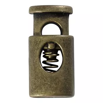 6949 Зажим 'Цилиндр' d=4,5мм, 20*10мм, мет. цв.латунь