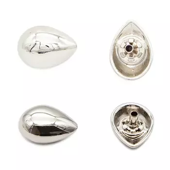 69542 Кнопка 5/21,5 BRASS 'капля', никель ГР