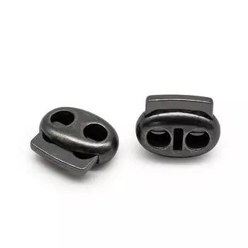 6962 Зажим плоский 2отв. d=4,5мм, 18*15мм, мет. цв.ч.никель