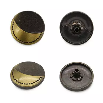 69642 Кнопка 5/20 'ограничитель' металл, латунь ГР