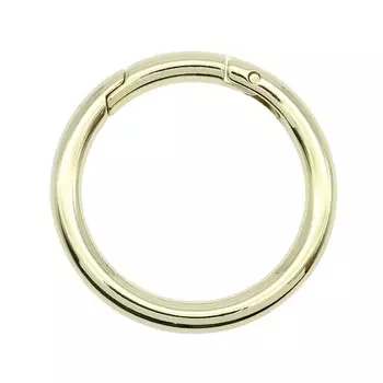 69718 Кольцо-карабин 39мм металл, золото ГР