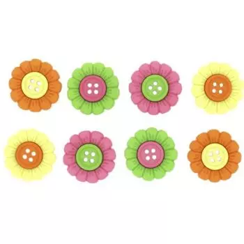 6972, Декоративные пуговицы. Цветочки Dress It Up