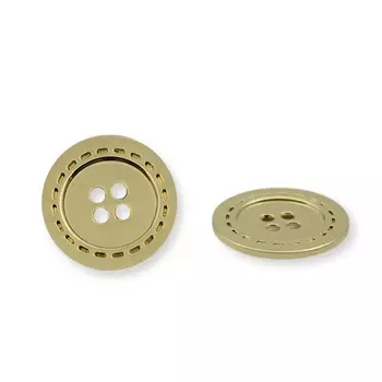 69920 Пуговица 4 прокола д-23мм. золото