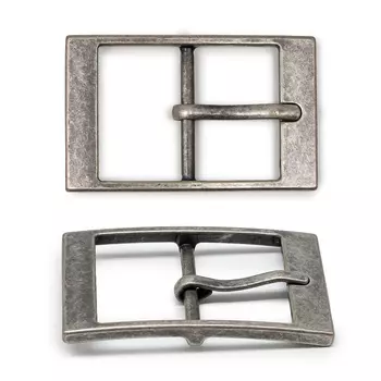 69981 Пряжка 33мм металл, темное серебро ГР
