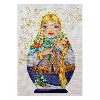 6-04 Набор для вышивания АЛИСА 'Матрешки. Весна-красна' 19*26см