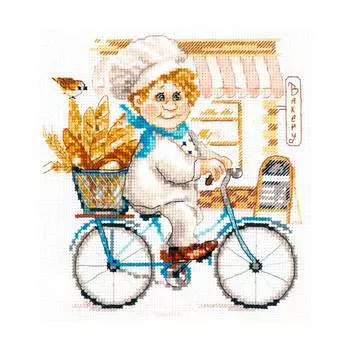 6-10 Набор для вышивания АЛИСА 'Пекарь' 16x17см