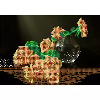 70037 Канва с рисунком Gluriya 'Розы' 25*17 см