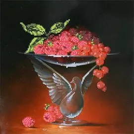 70096 Канва с рисунком Gluriya 'Фруктовый набор 3' 25*25 см