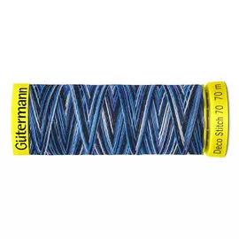 06 Нить Deco Stitch 70 мультиколор для декоративных швов, 70м, 100% п/э Gutermann 702161 (9962)