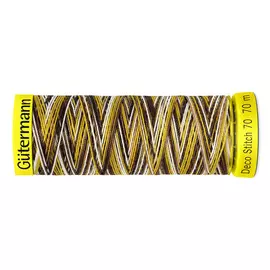 06 Нить Deco Stitch 70 мультиколор для декоративных швов, 70м, 100% п/э Gutermann 702161 (9929)
